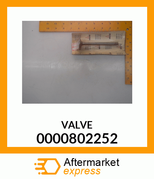 Spare part 0000802252 + VALVE