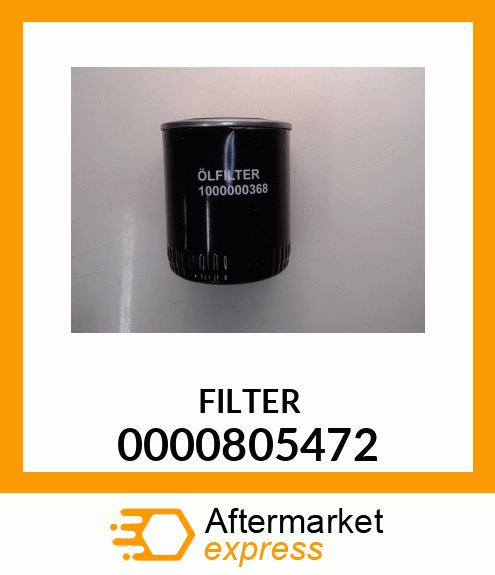 Spare part 0000805472 + FILTER