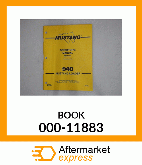 Spare part 000-11883 + BOOK