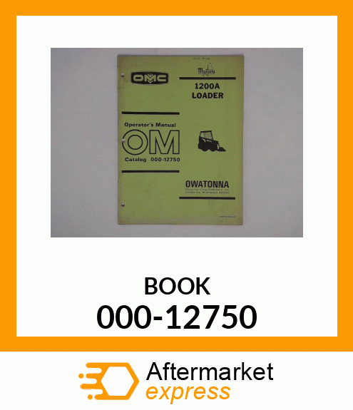 Spare part 000-12750 + BOOK