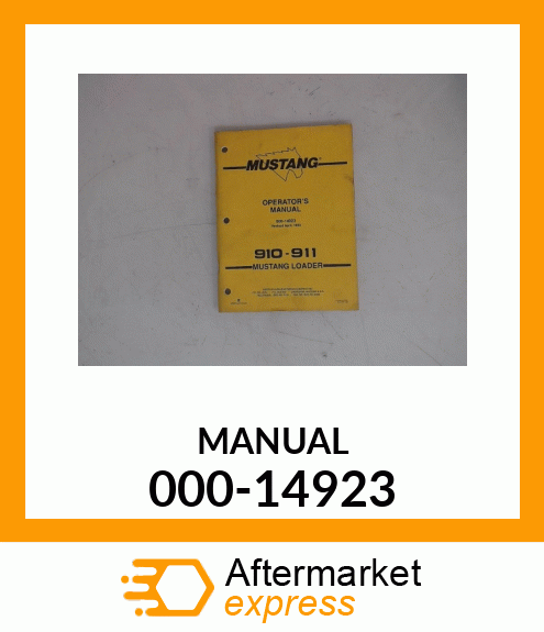 Spare part 000-14923 + MANUAL