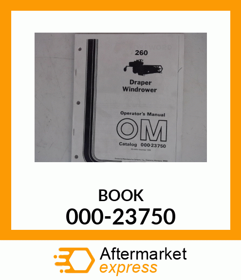 Spare part 000-23750 + BOOK