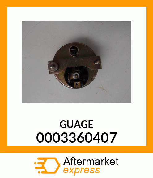 Spare part 0003360407 + GUAGE