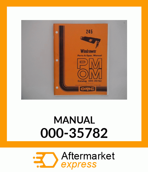 Spare part 000-35782 + MANUAL