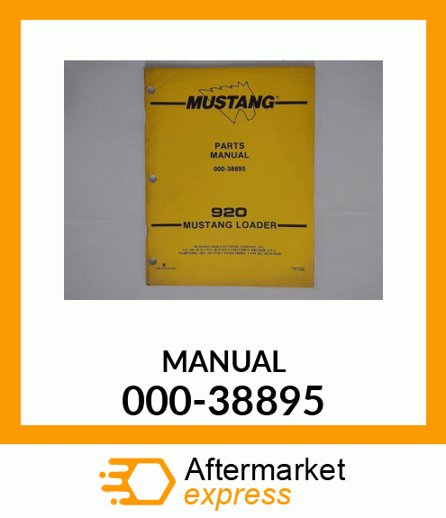 Spare part 000-38895 + MANUAL