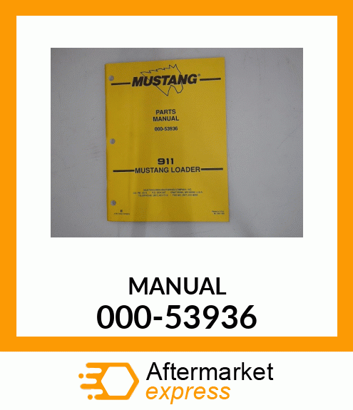 Spare part 000-53936 + MANUAL