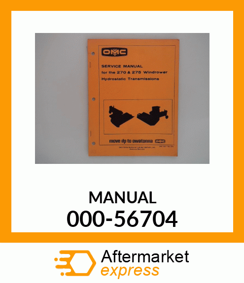 Spare part 000-56704 + MANUAL