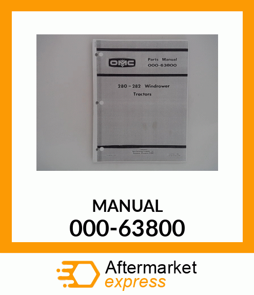 Spare part 000-63800 + MANUAL