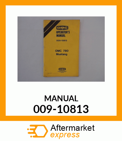 Spare part 009-10813 + MANUAL