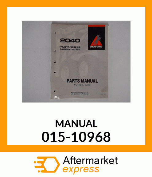 Spare part 015-10968 + MANUAL