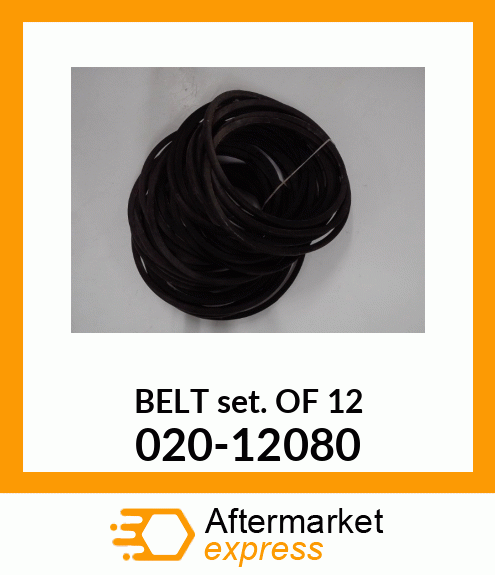 Spare part 020-12080 + BELT_SET_OF_12_