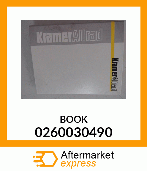 Spare part 0260030490 + BOOK