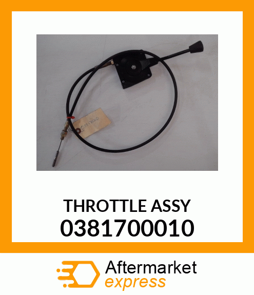 THROTTLE ASSY 0381700010