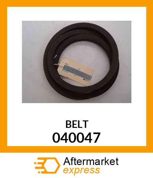 Spare part 040047 + BELT