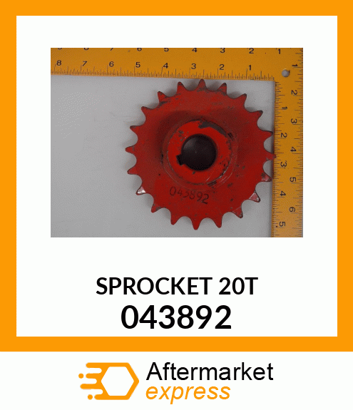 Spare part 043892 + SPROCKET_20T