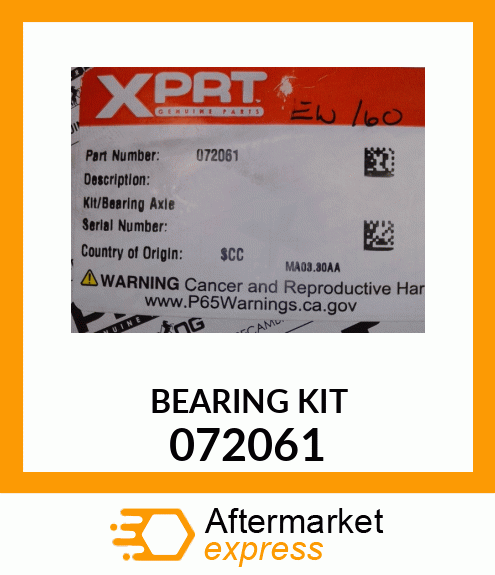 BEARING_KIT_4PC 072061