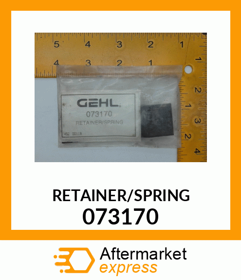 RETAINER/SPRING 073170