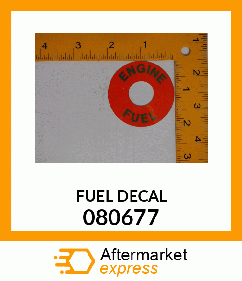 FUEL DECAL 080677