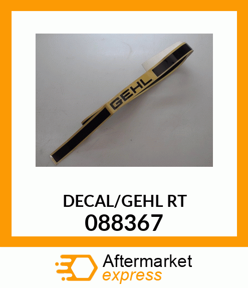 DECAL/GEHL RT 088367