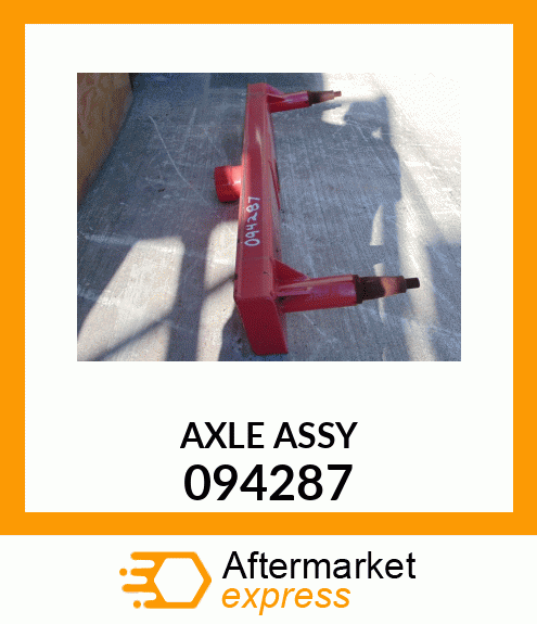 AXLE ASSY 094287