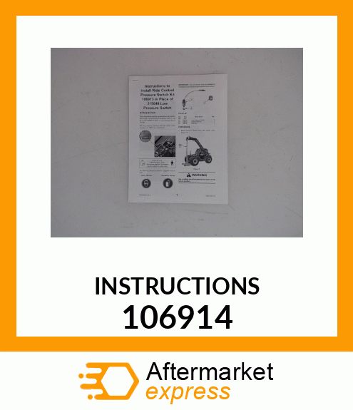 INSTRUCTIONS 106914