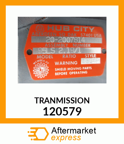 TRANMISSION 120579