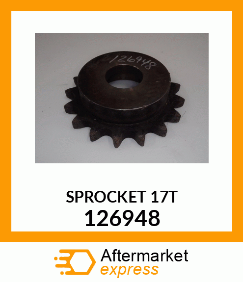 SPROCKET 17T 126948