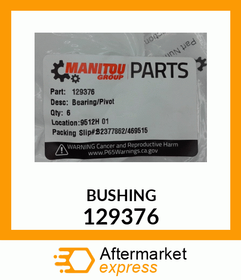 BUSHING 129376