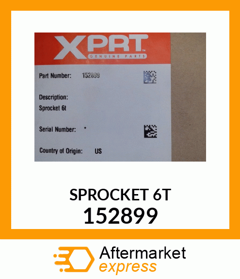 SPROCKET 6T 152899