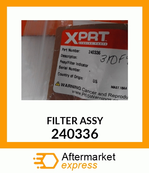 FILTER ASSY 240336