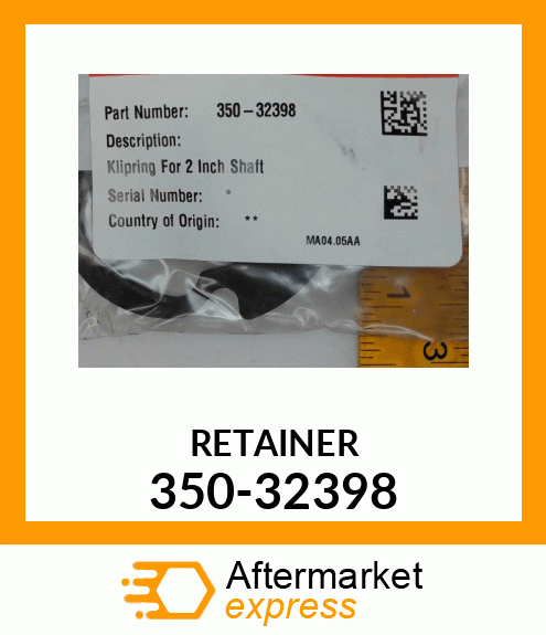 RETAINER 350-32398