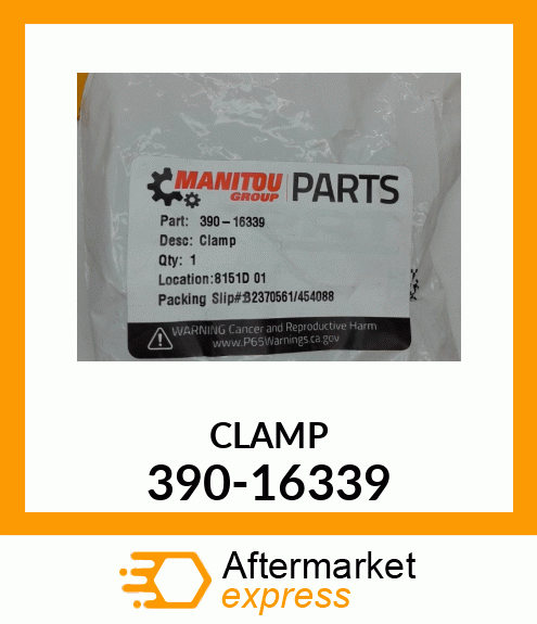 CLAMP 390-16339