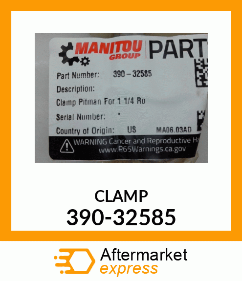 CLAMP 390-32585