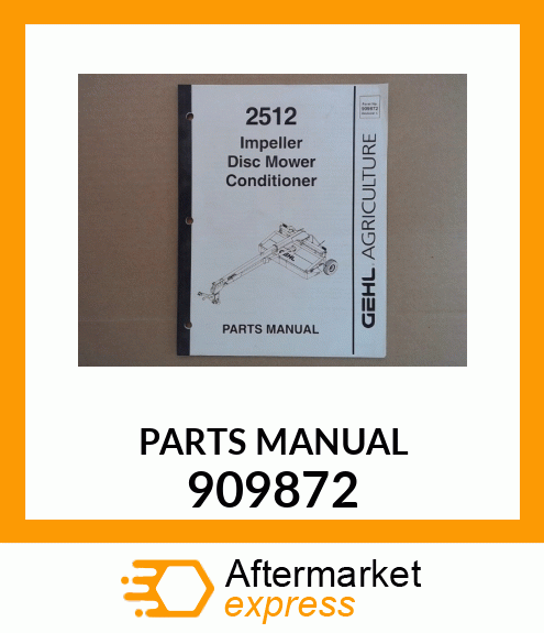 PARTS MANUAL 909872