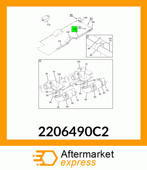 Spare part 2206490C2 + 2206490C2