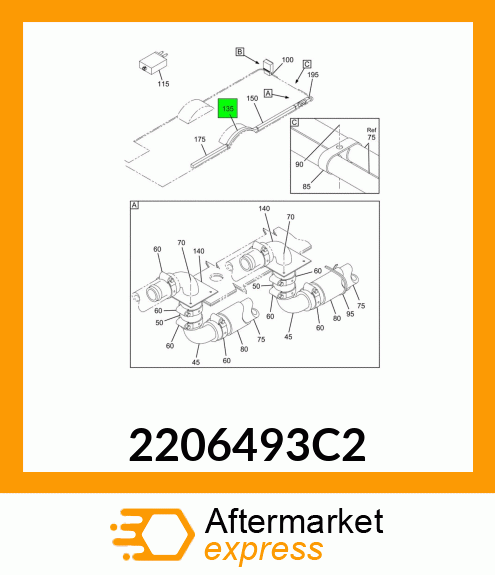 Spare part 2206493C2 + 2206493C2