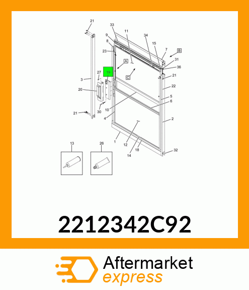 Spare part 2212342C92 + 2212342C92