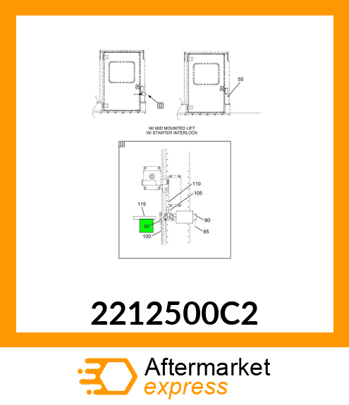 Spare part 2212500C2 + 2212500C2