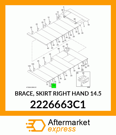 Spare part 2226663C1 + 2226663C1