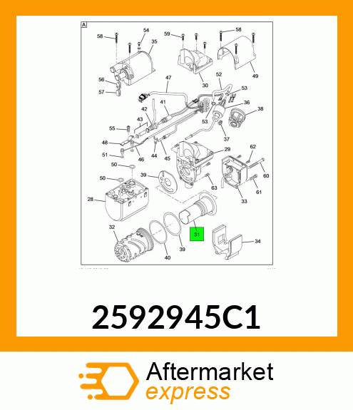 Spare part 2592945C1 + 2592945C1