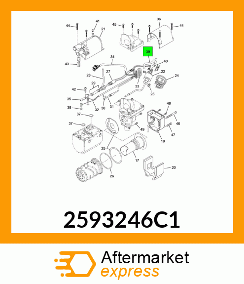 Spare part 2593246C1 + 2593246C1