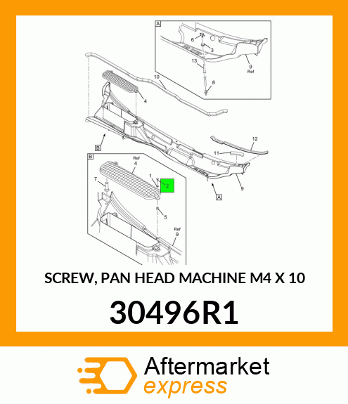 Spare part 30496R1 + 30496R1