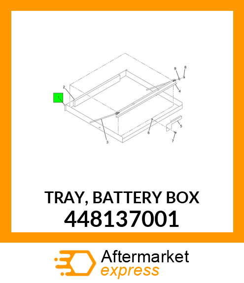 TRAY, BATTERY BOX 448137001