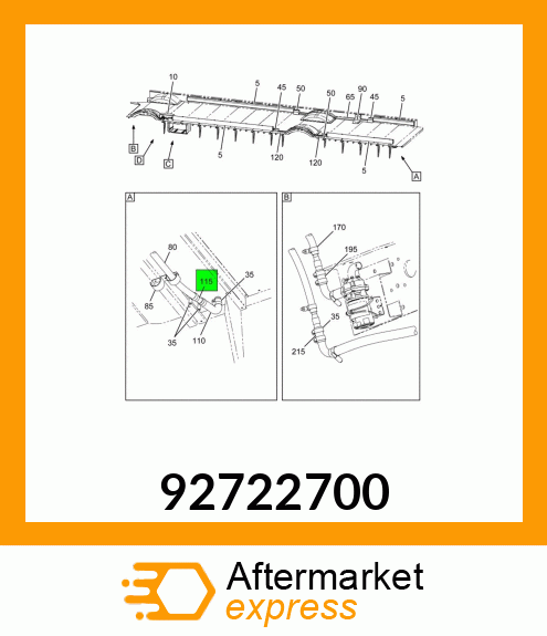 Spare part 92722700 + 92722700