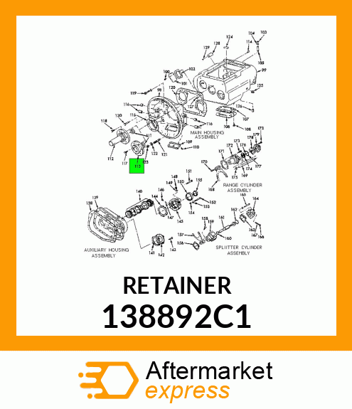 RETAINER 138892C1