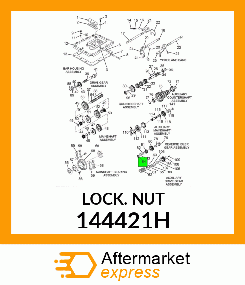 LOCKNUT 144421H