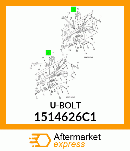 U-BOLT 1514626C1