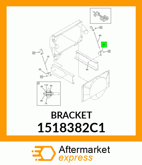 BRACKET 1518382C1