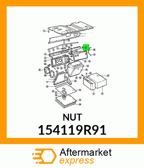 NUT 154119R91