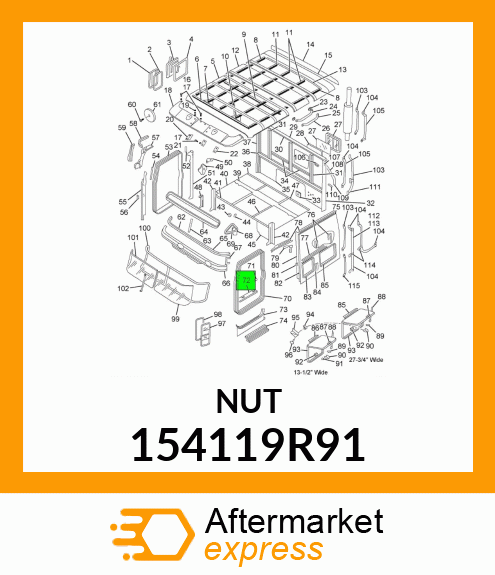 NUT 154119R91